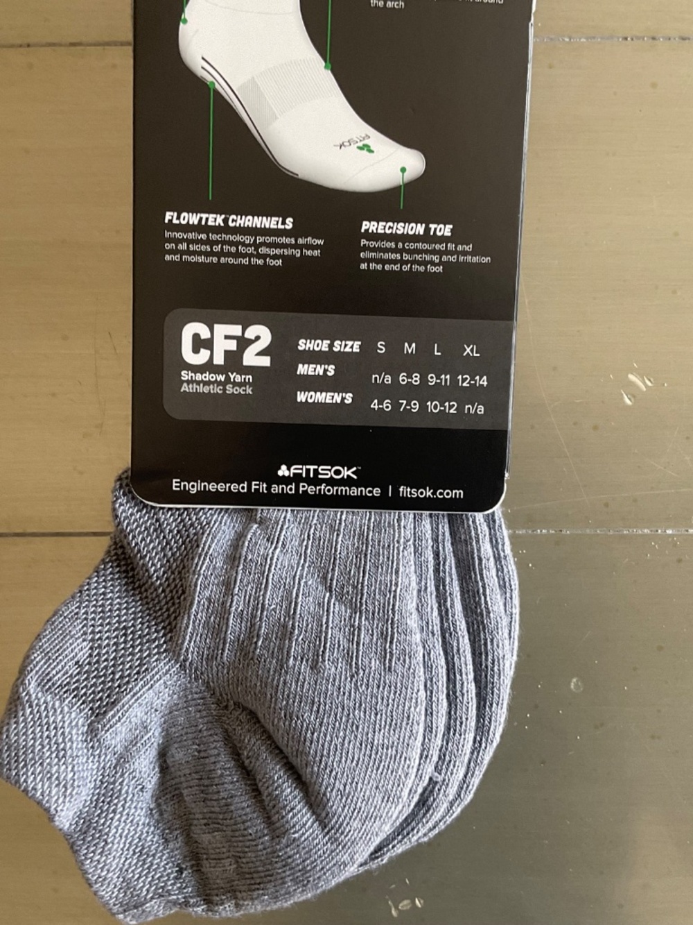 Fitsok CF2 Shadow Yarn Athletic Socks - Picture 5 of 6
